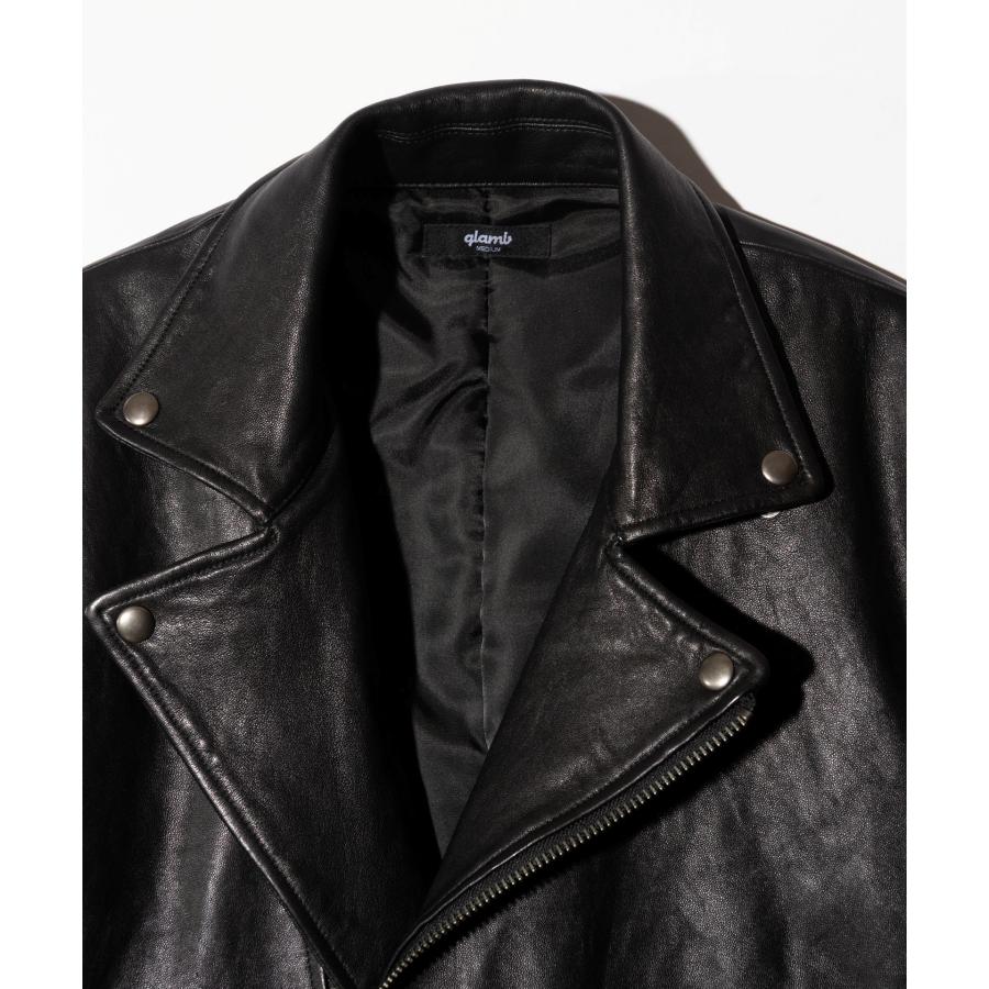 【美品】glamb グラム シングルライダース ラムレザー 羊革 ブラック1 glamb（グラム） 予約商品 レザージャケット メンズ Johnny Riders