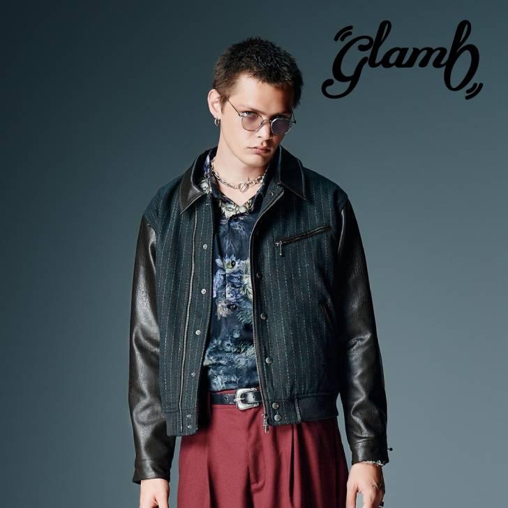 glamb（グラム） 予約商品 スタジャン メンズ Riders Stadium Jumper 