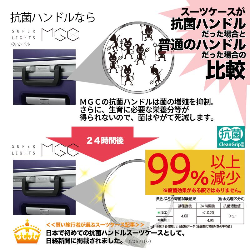【ポイント10倍】サンコーカバン キャリーケース　SUPER LIGHTS MGC-2-63cm/73L)軽量 マグネシウム SUNCO_6