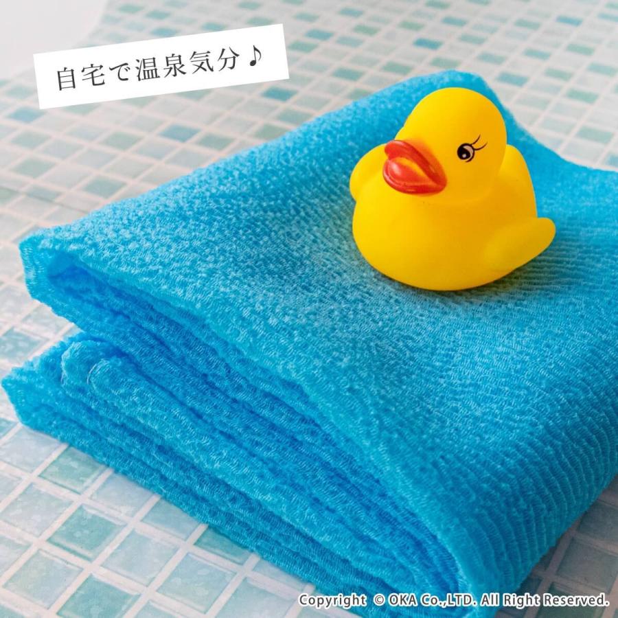 オカ ボディタオル 日本製 ナイロン 約28×100cm ロング ボディ