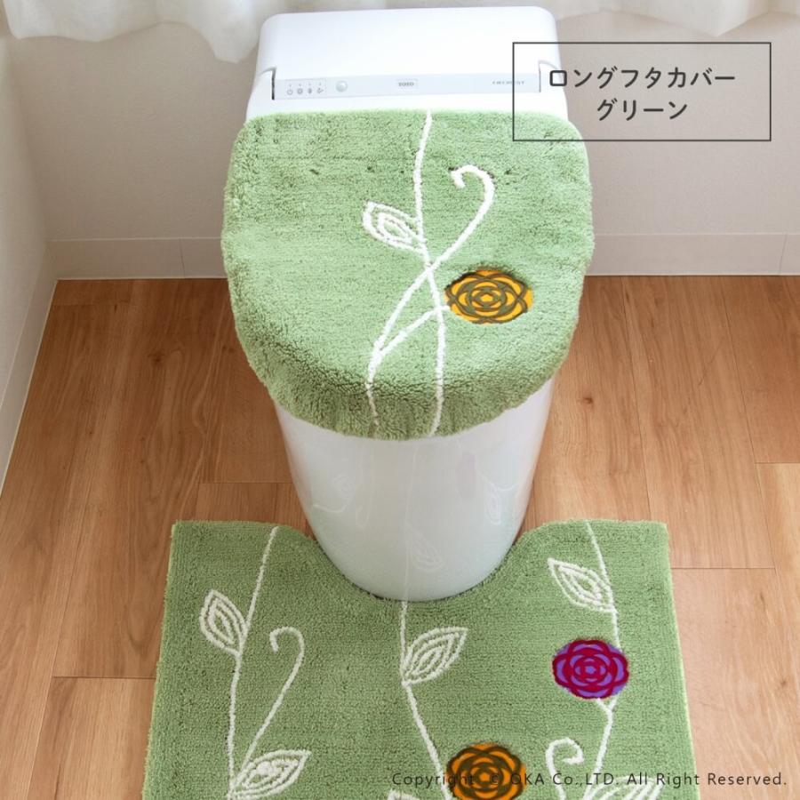 オカ フタカバー (吸着シート 洗浄暖房型専用 ロング) エトフ おしゃれ