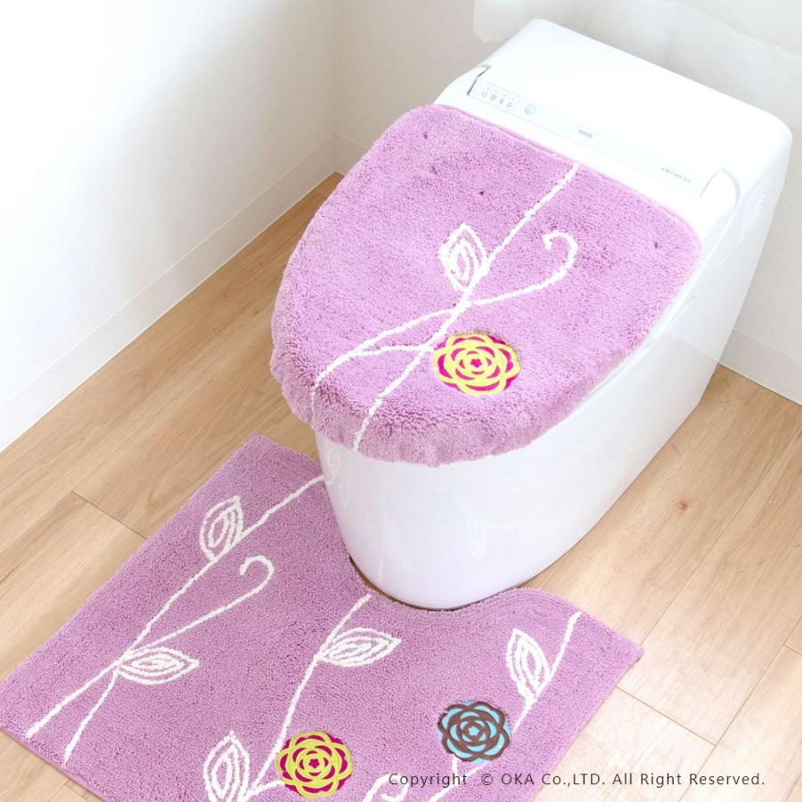 オカ フタカバー (吸着シート 洗浄暖房型専用 ロング) エトフ おしゃれ