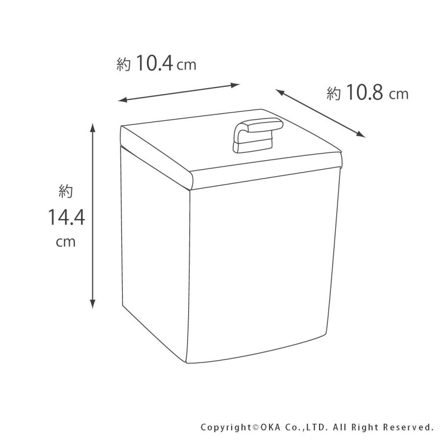 トイレコーナーポット トイレ ごみ箱 ゴミ箱 サニタリーボックス 汚物入れ 北欧 トイレ収納 トイレ用品 サニタリーケース ペアプランツ オカ | オカ | 06