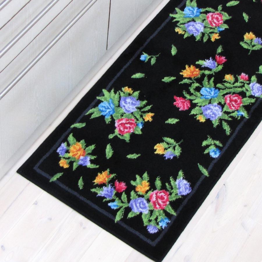 キッチンマット 日本製 高級キッチンマット 約180×50cm VPグランデ 台所マッ ト 洗える 布製 高級 ロングマット 廊下敷き ウィルトン オカ|m-rug|07