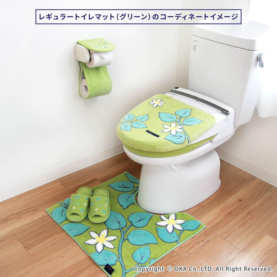 トイレマット 約55×60cm ノルン トイレ マット トイレカバー 洗える おしゃれ 北欧 モダン日本製 オカ｜m-rug｜11