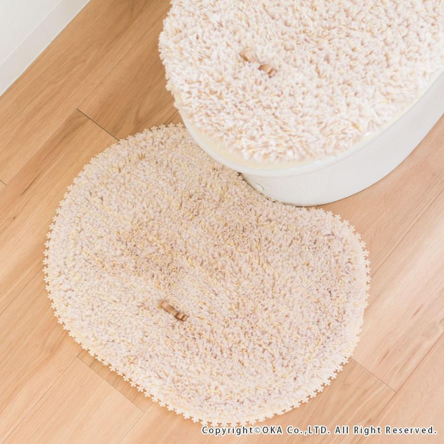 トイレマット PLYS プリス フルーリスフレ トイレマット 約42×55cm フリル おしゃれ かわいい トイレ用品 ふわふわ｜m-rug｜14