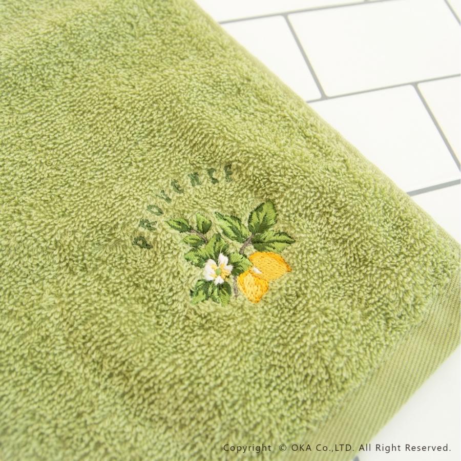 オカ タオル 約34×77cm プロヴァンス シエル フェイスタオル 洗える