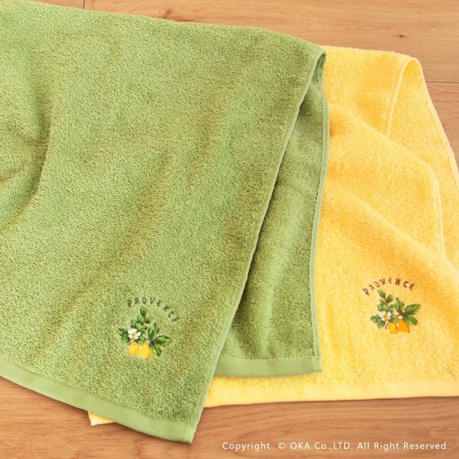 オカ タオル 約34×77cm プロヴァンス シエル フェイスタオル 洗える