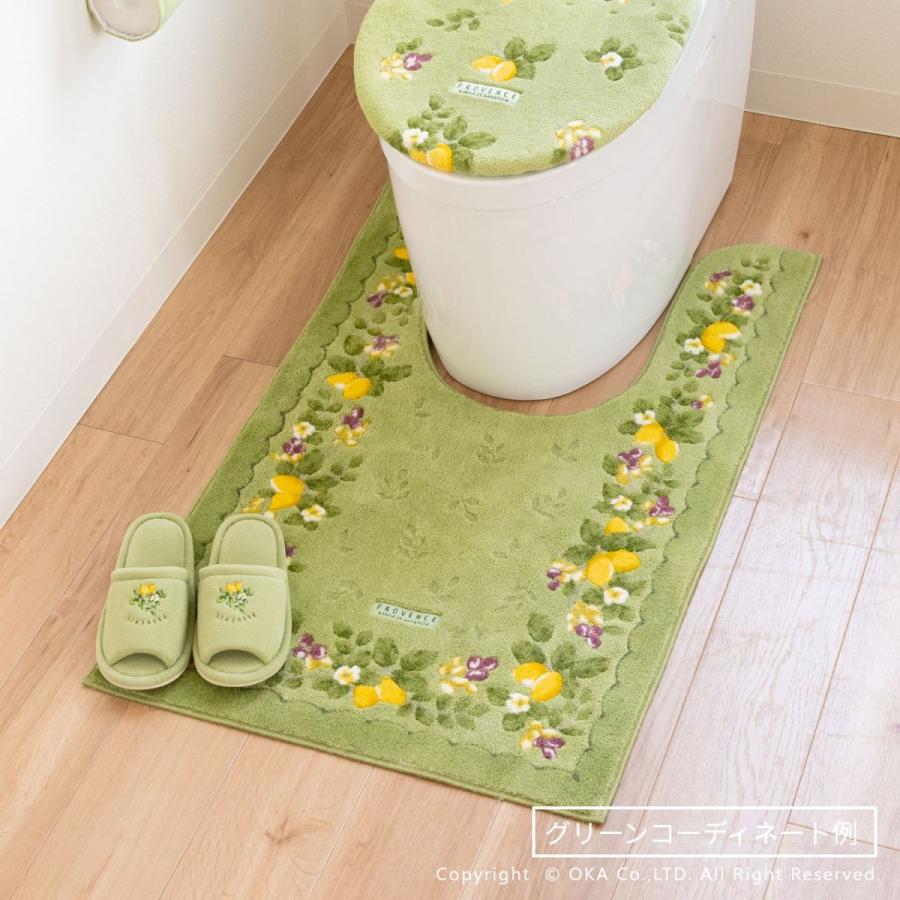 【特価商品】オカ(OKA) プロヴァンス シエル 耳長ロング トイレマット 約1 オカ トイレマット 耳長 ロング 洗える 約105×63cm プロヴァンス