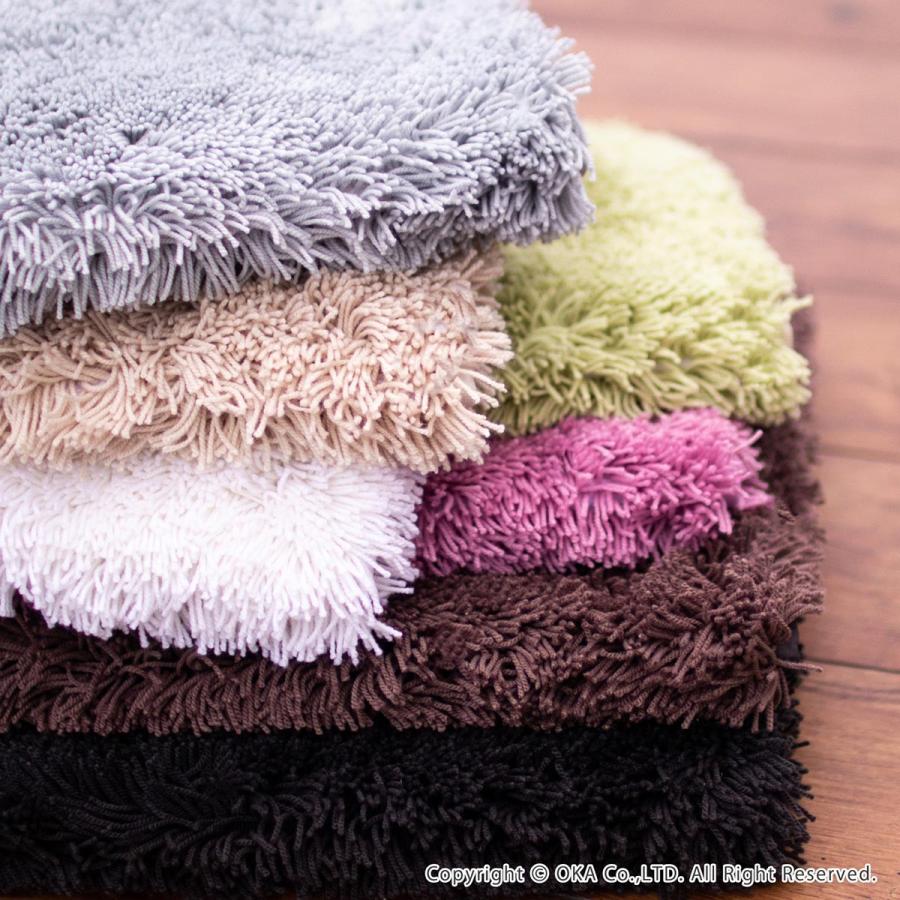 トイレマット 洗える 約105×65cm 耳長 ロング 大判 乾度良好 Dナチュレトイレマット トイレ マット 無地 おしゃれ ロングサイズ 洗える 速乾 オカ | 乾度良好 | 23