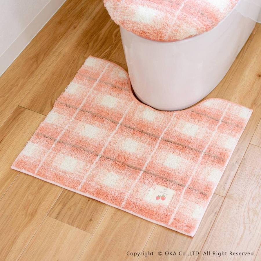 オカ トイレマット 約55×60cm フライス トイレカバー トイレ マット