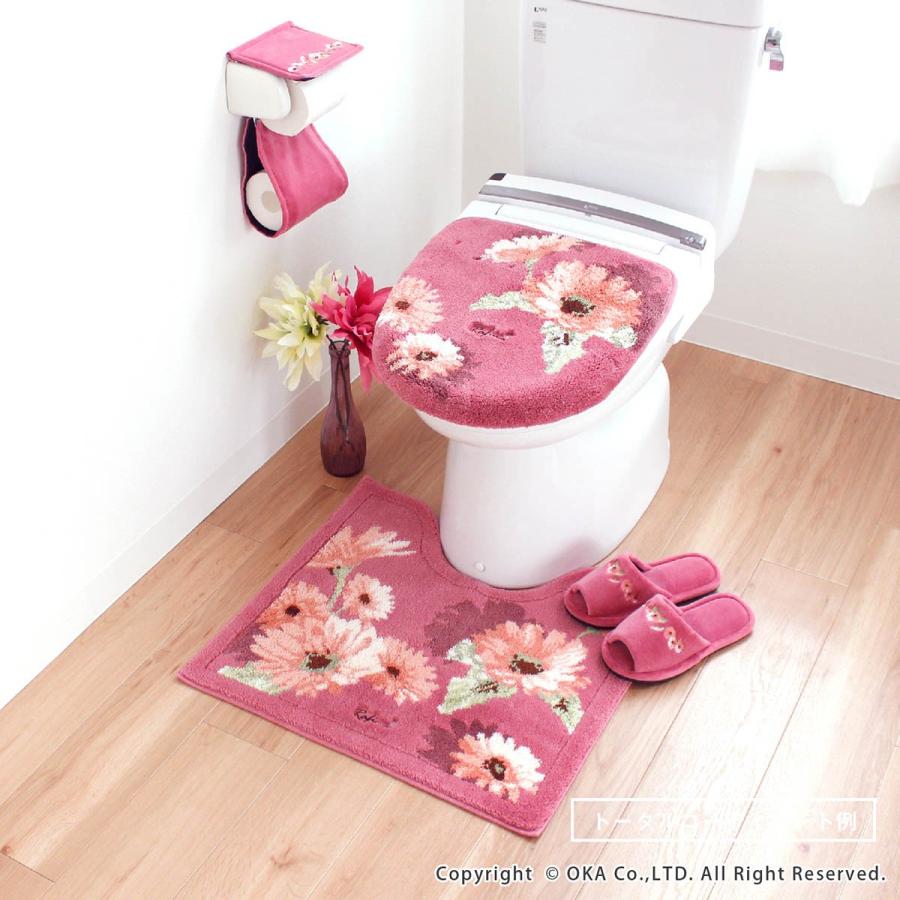 トイレットペーパーホルダーカバー ラフィーナ トイレペーパーホルダー カバー ペーパーカバー トイレットペーパー 紙巻器カバー オカ | オカ | 08