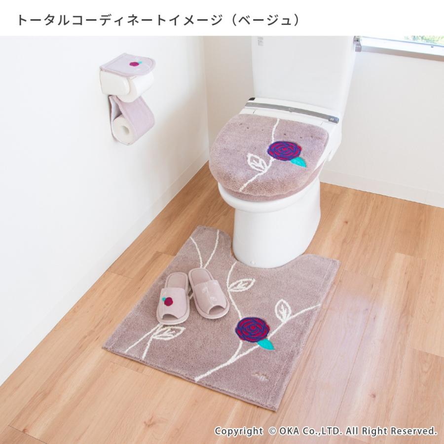 トイレマット ロング 洗える 約75×63cm 大判 エトフトリア 北欧 トイレ マット おしゃれ トイレラグ 洗濯可 トイレ用品 ロングサイズ オカ｜m-rug｜15