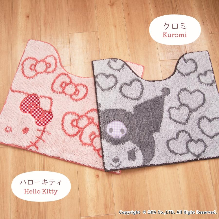 sanrio（サンリオ） トイレマット ハローキティ クロミ シュシュ 約55