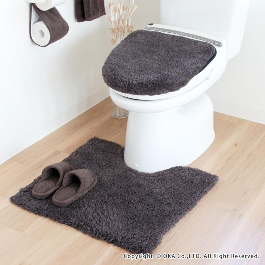 トイレフタカバー PLYS プリスベイス エピ 吸着シートタイプ 洗浄暖房型専用 ロング 大型 トイレ用品 トイレカバー 吸水 速乾 抗菌 防臭 返品不可 オカ | オカ | 15
