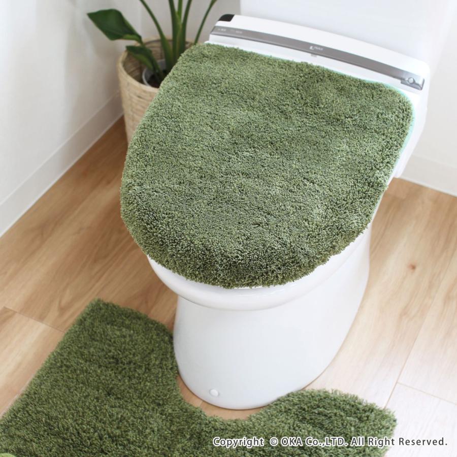 トイレフタカバー PLYS プリスベイス エピ 吸着シートタイプ 洗浄暖房型専用 ロング 大型 トイレ用品 トイレカバー 吸水 速乾 抗菌 防臭 返品不可 オカ | オカ | 17