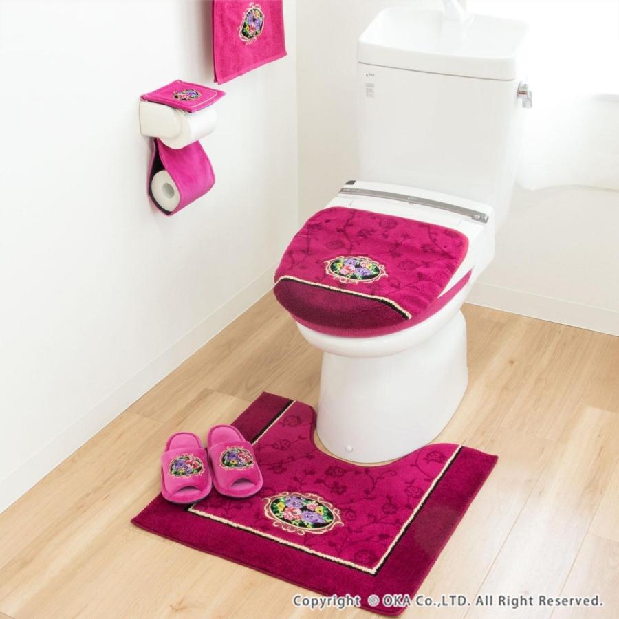 オカ トイレマット おしゃれ シェニールロゼ 約60×63cm レギュラー