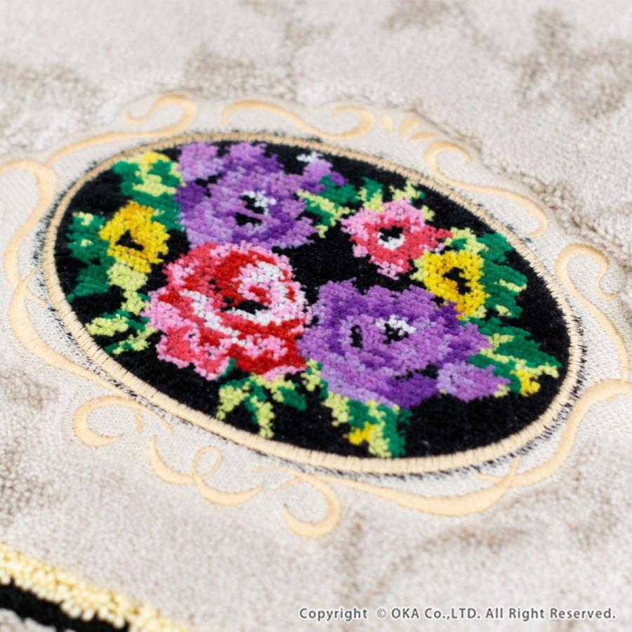 オカ トイレマット シェニールロゼ 約85×67cm ロング トイレ マット