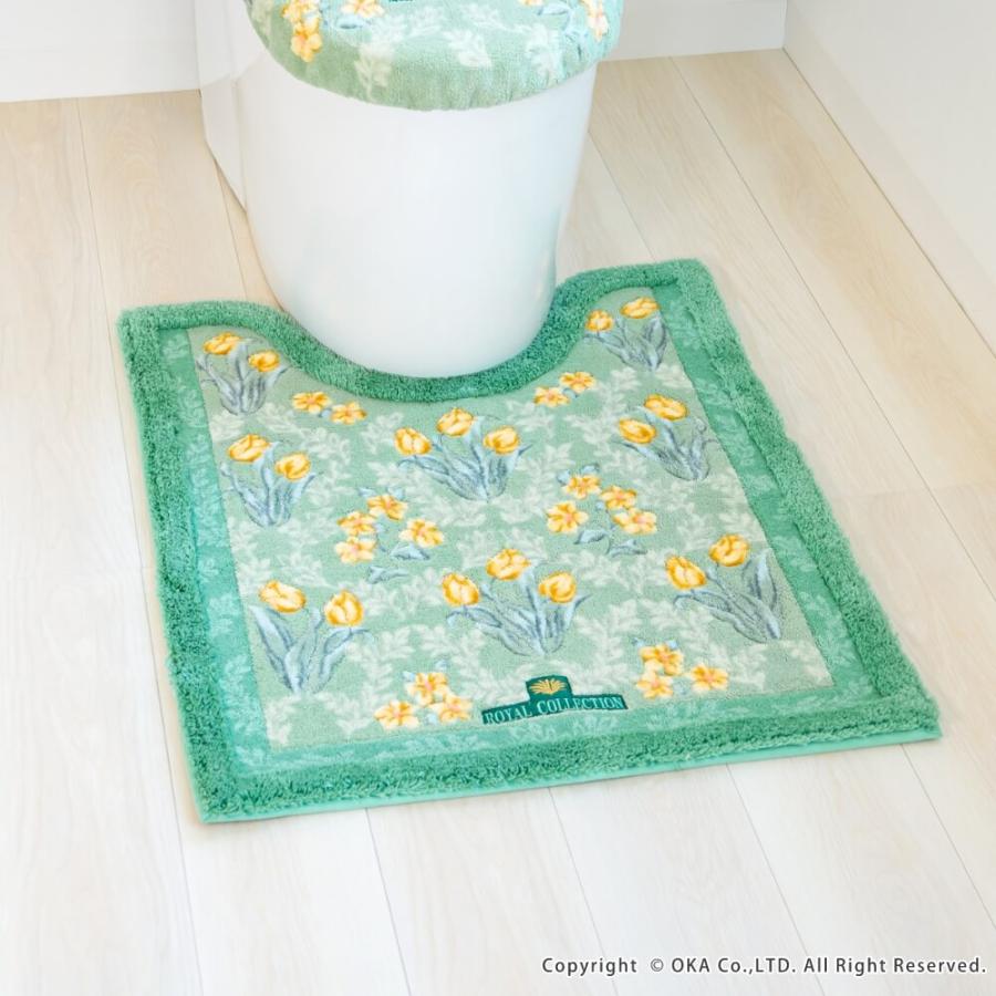 オカ トイレマット 大判 ロング 約75×63cm ロイヤルコレクション