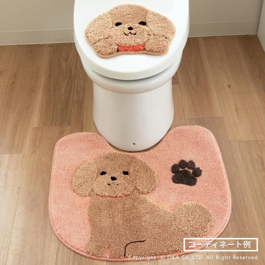オカ トイレマット 約55×60cm ファンディットアニマル 洗える 豆しば