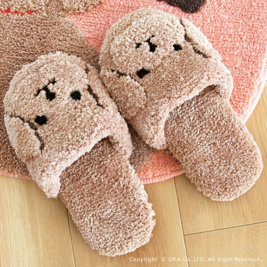 オカ スリッパ ルームシューズ 洗える 室内履き ファンディット