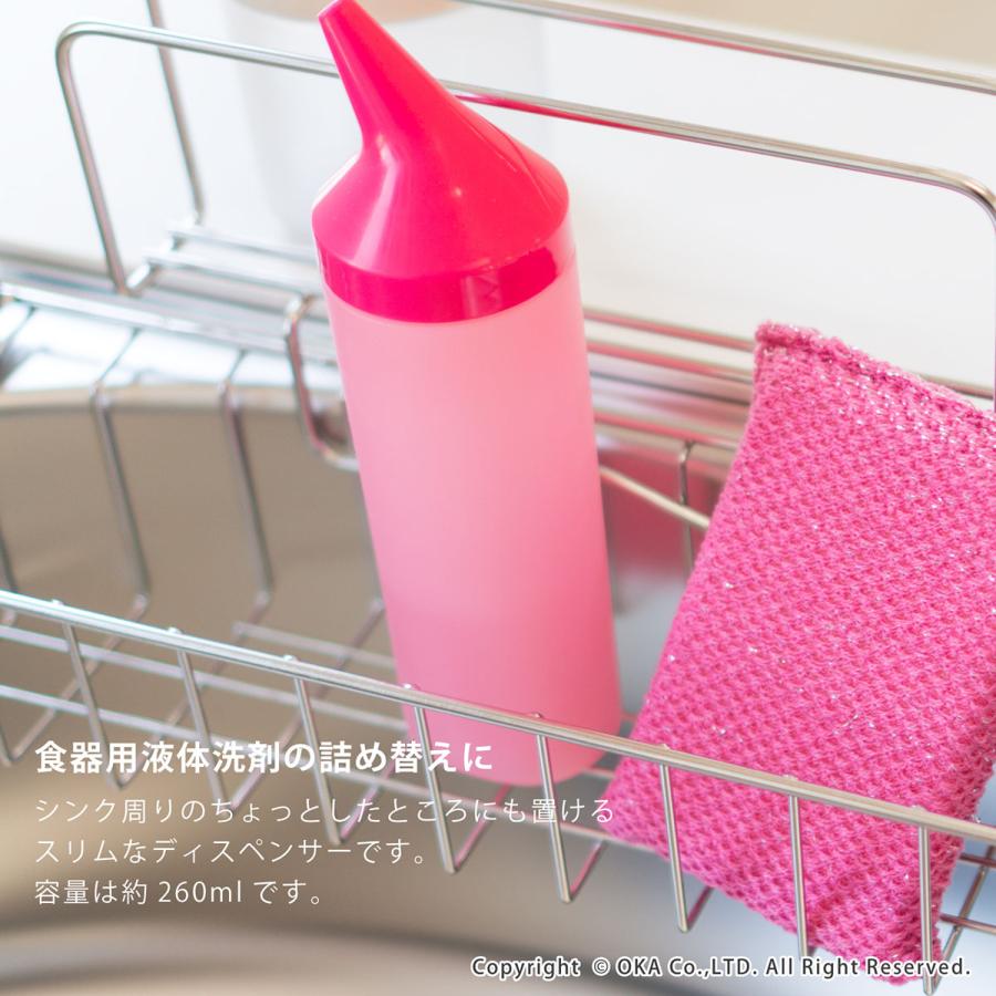 食器洗剤 詰め替えボトル 片手 PLYS base プリスベイス キッチンディスペンサー 洗剤 詰め替え ボトル 食器用洗剤 入れ替え おしゃれ 使いやすい | オカ | 05