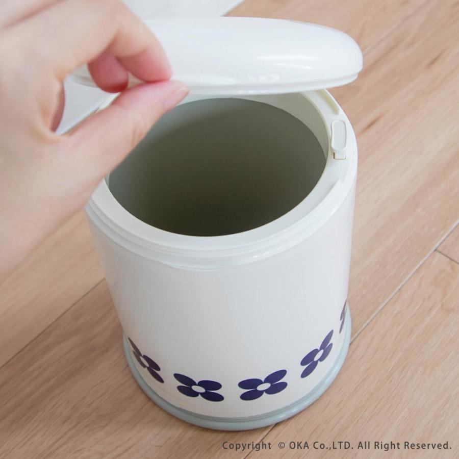 サニタリーボックス トイレポット フルール トイレ ゴミ箱 サニタリーボックス おしゃれ トイレポット 大容量 北欧 トイレコーナーポット オカ | オカ | 09