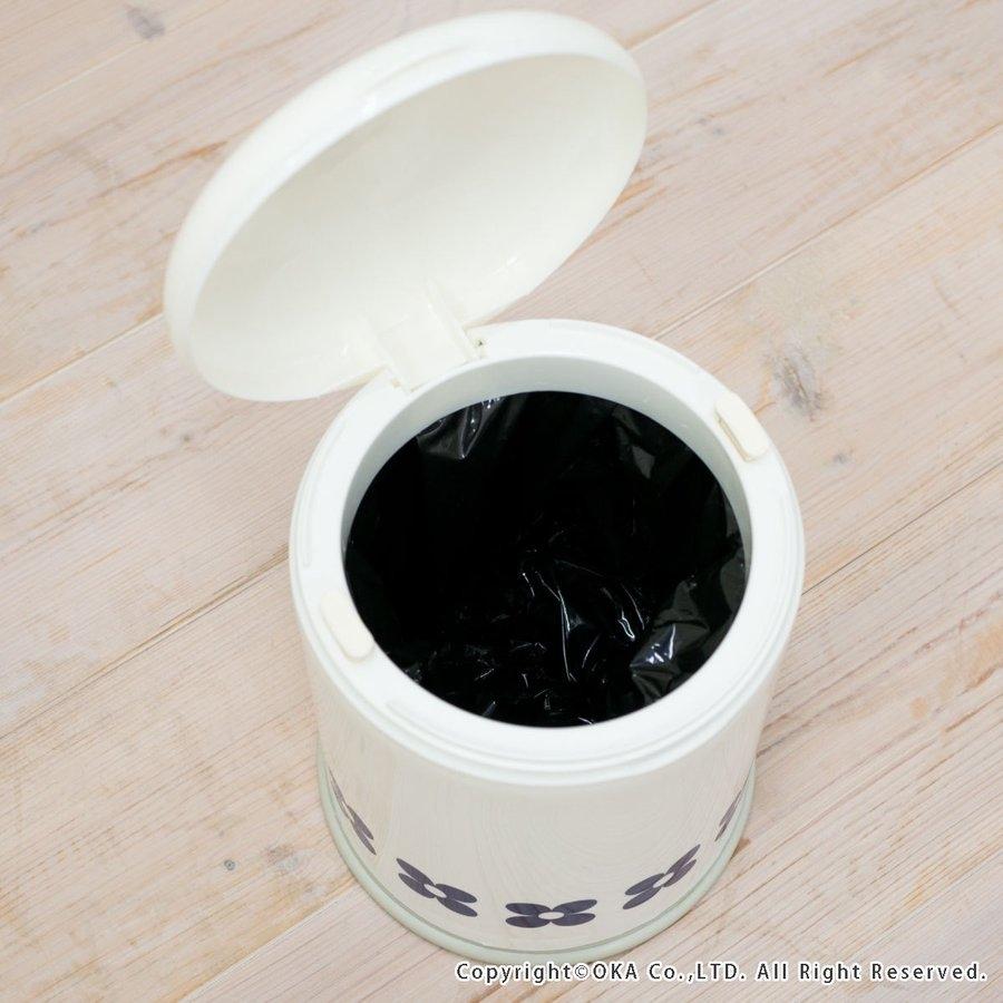 サニタリーボックス トイレポット フルール トイレ ゴミ箱 サニタリーボックス おしゃれ トイレポット 大容量 北欧 トイレコーナーポット オカ | オカ | 10