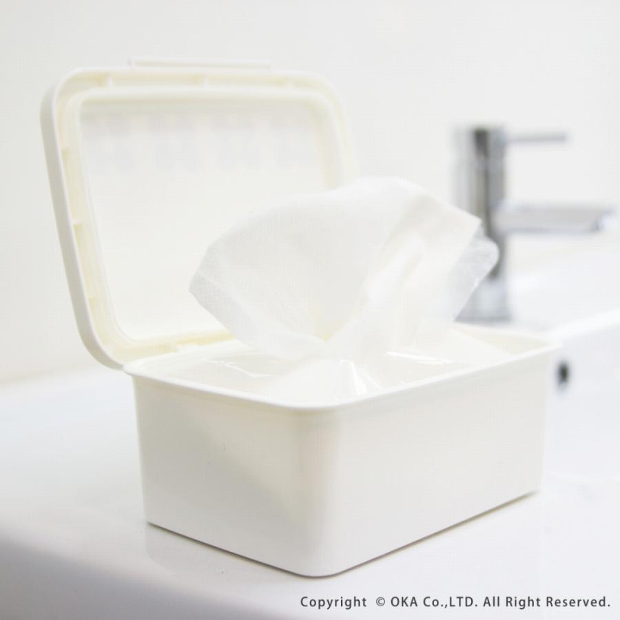 ウェットシートケース お掃除シートケース なごみねこ クロスケース おしりふき ウェットシート トイレシート つめかえ 割れにくい 掃除道具入れ  オカ |  | 08
