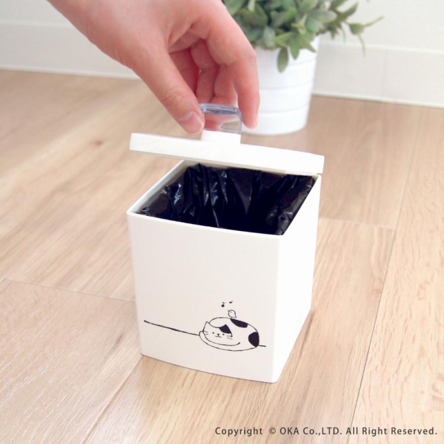 オカ サニタリーボックス コーナーポット なごみねこ サニタリー