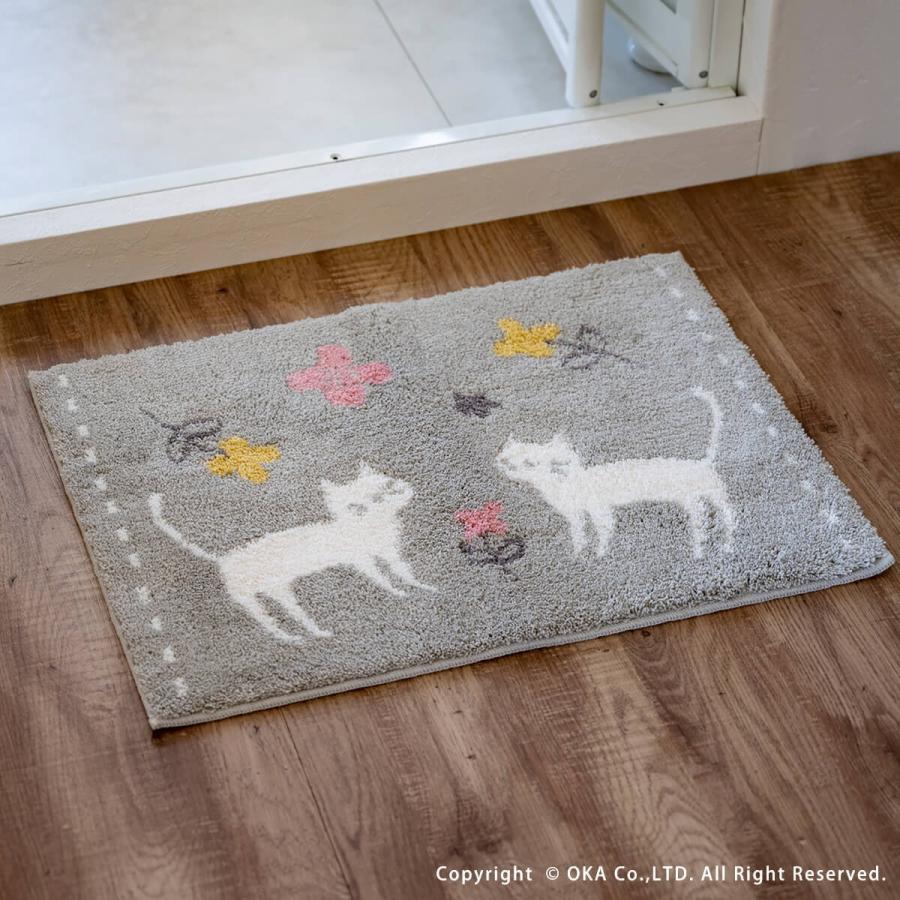 乾度良好 バスマット 足ふきマット 速乾 吸水 ミネット 約40×55cm