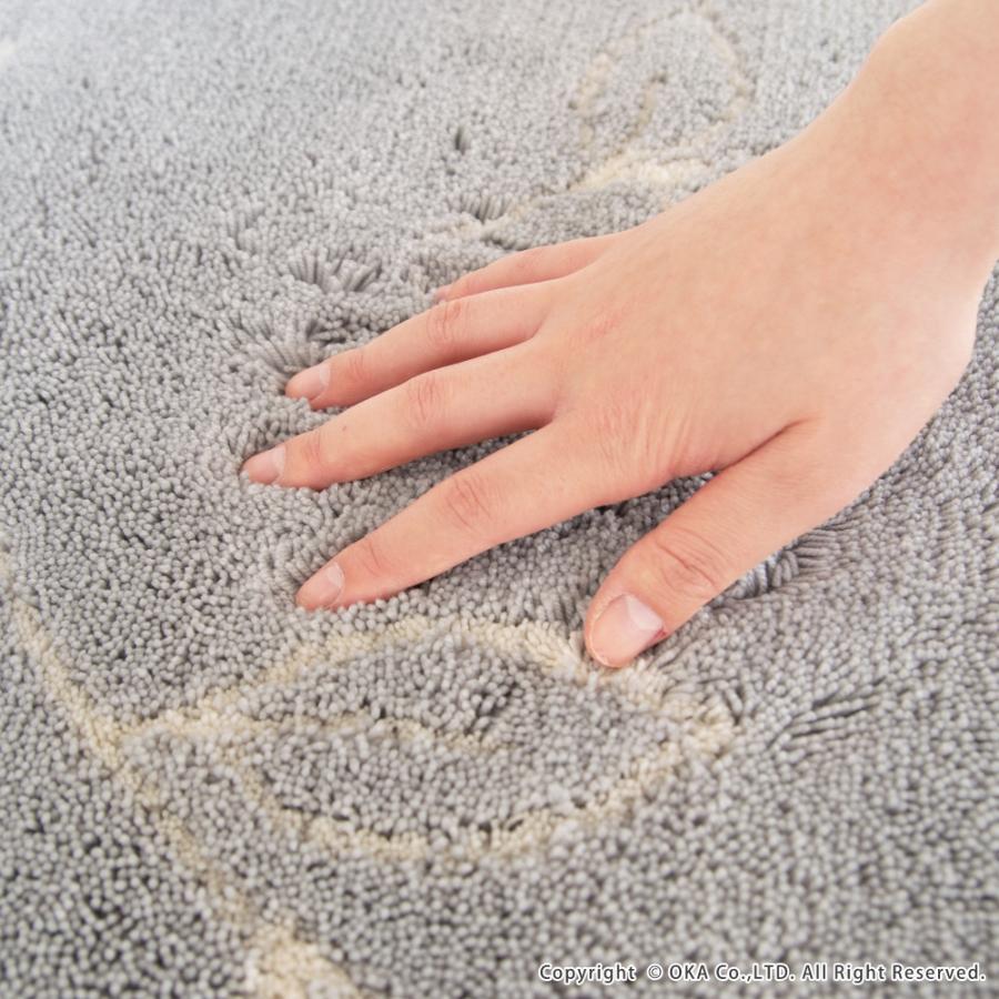 バスマット 足ふきマット 速乾 吸水 乾度良好 ナチュラルリーフ 約45×60cm おしゃれ お風呂マット 足ふきマット 洗濯可 洗える 浴室 グレー ブラウン オカ | 乾度良好 | 14