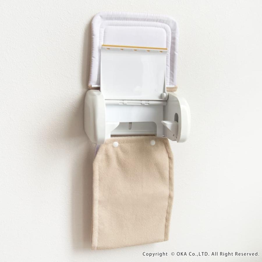 トイレットペーパーホルダーカバー シエラ トイレペーパーホルダー カバー ペーパーカバー トイレットペーパー 紙巻器カバー オカ | オカ | 15