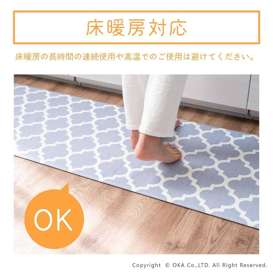 トイレマット ふける ササッと 拭ける トイレマット 約55×60cm トイレカバー トイレ用 トイレ 拭ける 北欧 クッション 清潔 PVC オカ｜m-rug｜16