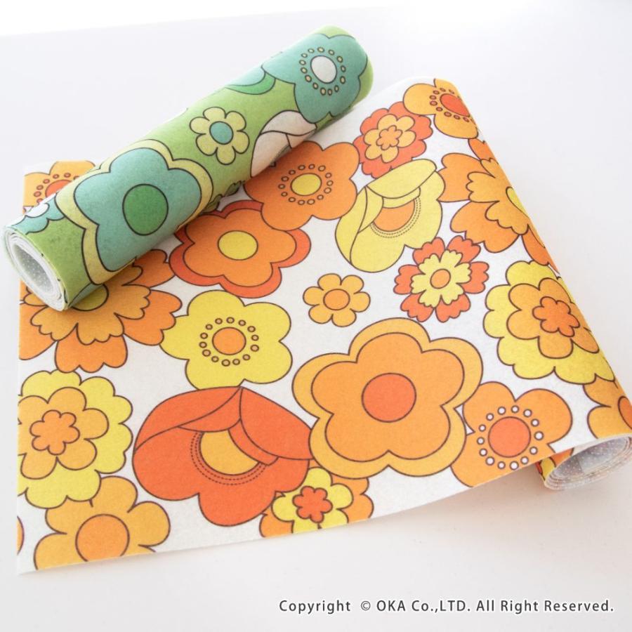 オカ 食器棚シート ルアンス 約30×120cm 食器棚 シート おしゃれ 花