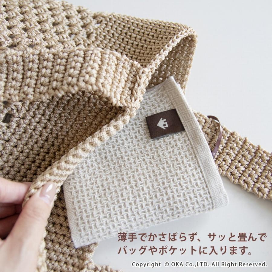 ハンカチ タオル PLYS プリス ワッフル織りのハンカチリネンタオル 約25×25cm コットン混 おしゃれ リネン 麻 ナチュラル ワッフル ベージュ 生成り |  | 04