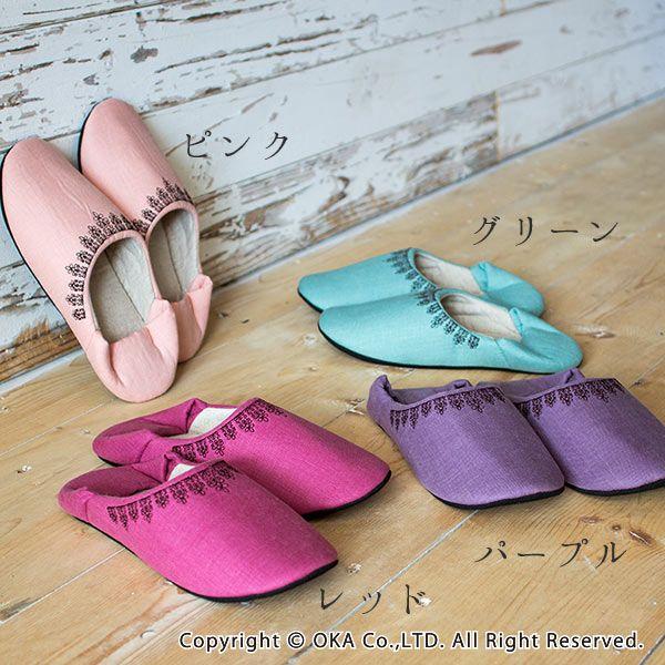 スリッパ バブーシュ スリッパ 黒レース刺繍のルームシューズ あたたか 日本製 麻 スリッ パ 洗える バブーシュ おしゃれ 室内 部屋履き 来客 オカ マット ラグファクトリー 通販 Yahoo ショッピング