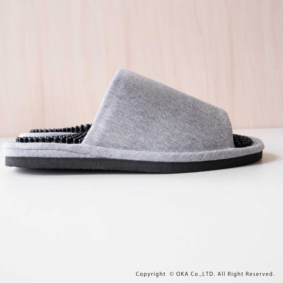 スリッパ 健康スリッパ 健康サンダル ユニセックスlサイズ 洗える ルームシューズ 日本製 おしゃれ 室内 モノトーン グレー 黒 オカ マット ラグファクトリー 通販 Yahoo ショッピング