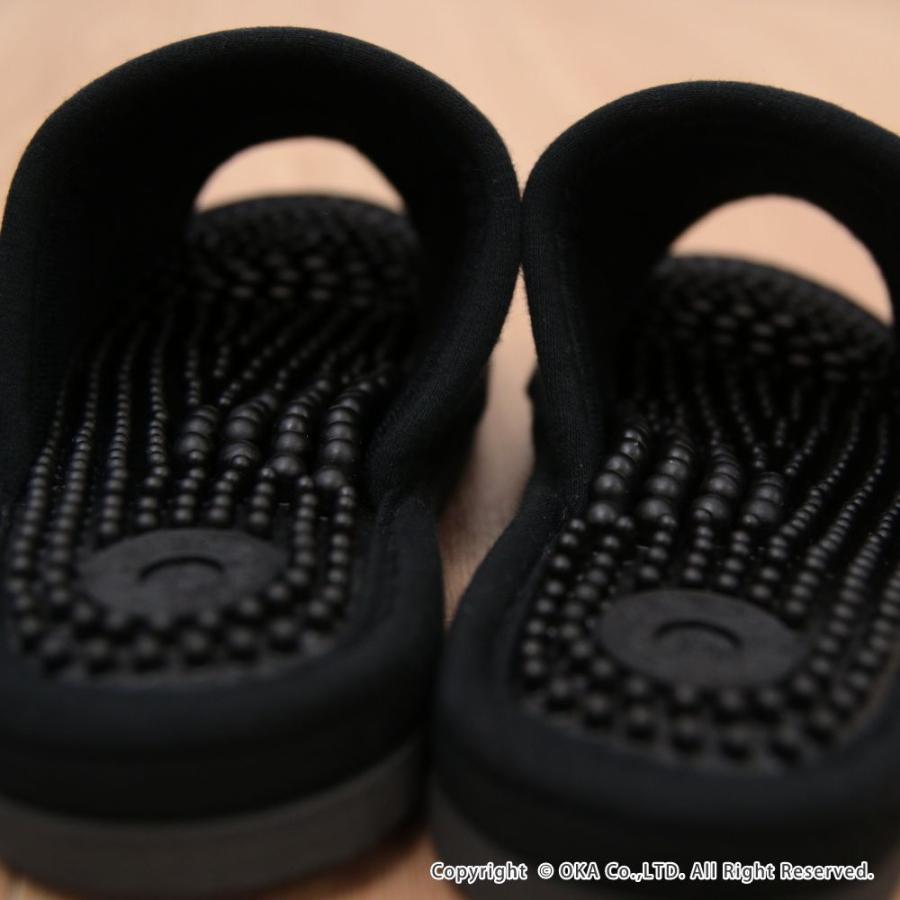 スリッパ 健康スリッパ 健康サンダル ユニセックスlサイズ 洗える ルームシューズ 日本製 グレー オカ 黒 モノトーン おしゃれ 室内 祝日