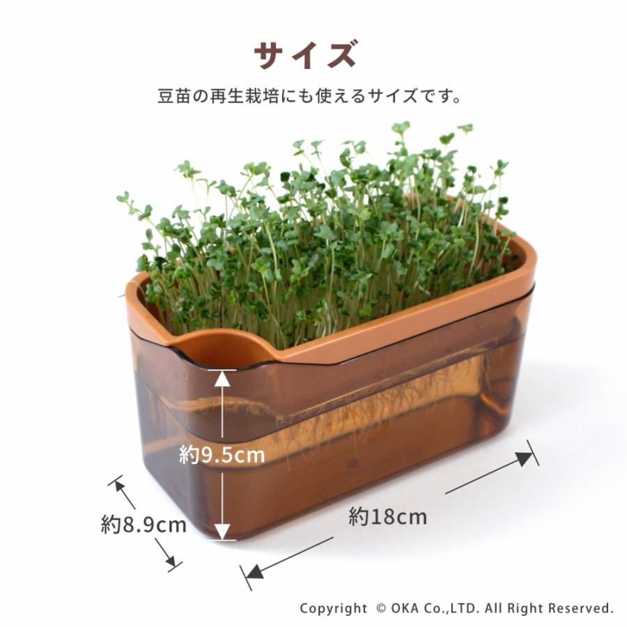 オカ スプラウト 栽培容器 PLYS スプラウトポット “そだてる” 野菜