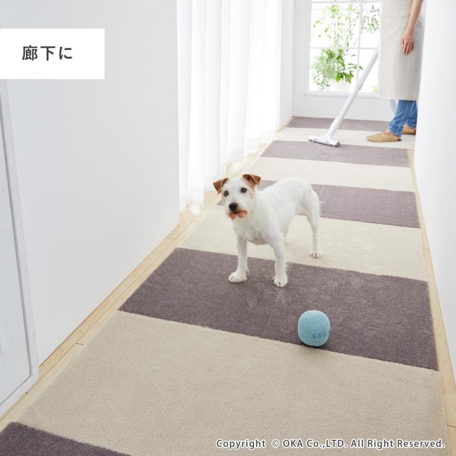 ペットマット タイルマット ピタペトモ 約45 45cm 同色4枚組 ペットラグ ペット 犬 ラグ 吸着 洗える 日本製 床暖房可 ブラウン ベージュ オカ マット ラグファクトリー 通販 Yahoo ショッピング