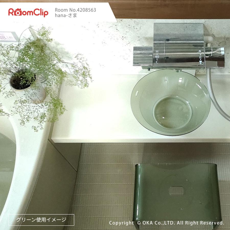 オカ 洗面器 洗面桶 洗面ボウル 風呂桶 バス用品 アクリル Dナチュレ