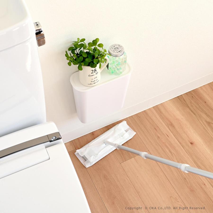 トイレ 収納 棚 我が家べんり化計画 フィルフィット 棚付きポケット 収納 見せる収納 トイレ収納 小物収納 ホワイト 白 トイレシート  オカ |  | 12