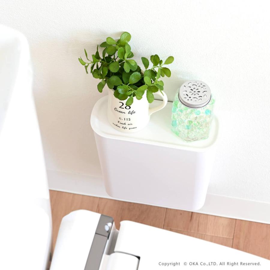 トイレ 収納 棚 我が家べんり化計画 フィルフィット 棚付きポケット 収納 見せる収納 トイレ収納 小物収納 ホワイト 白 トイレシート  オカ |  | 13