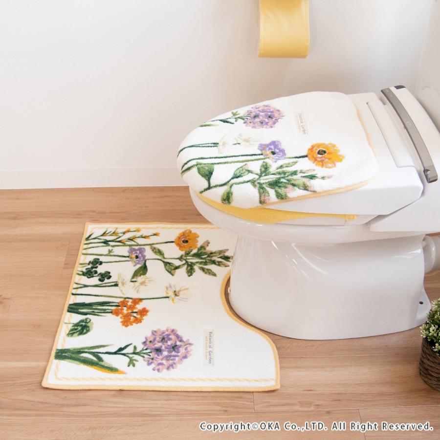オカ トイレマットセット 2点 約55×60cm ボタニカルガーデン オカ トイレマットセット 2点 約55×60cm ボタニカルガーデン
