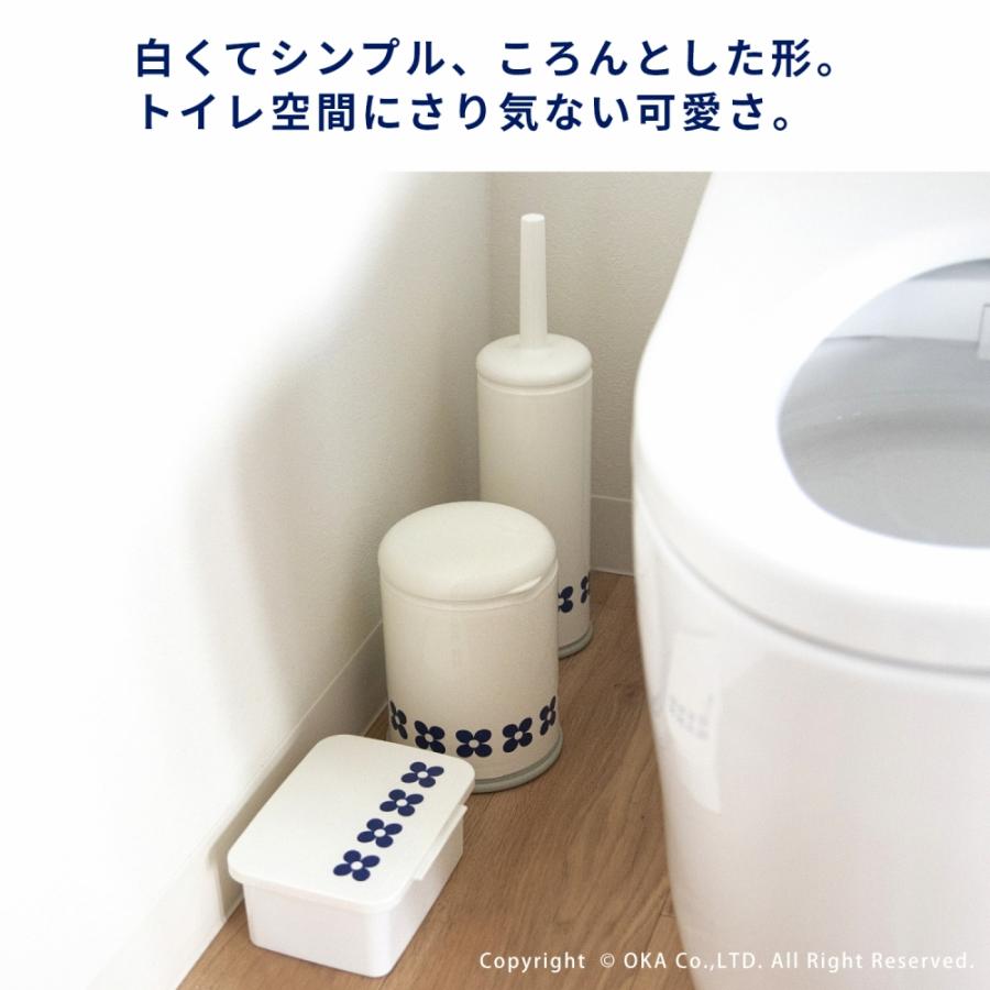 オカ トイレブラシ サニタリーボックス ウェットシートケース 3点