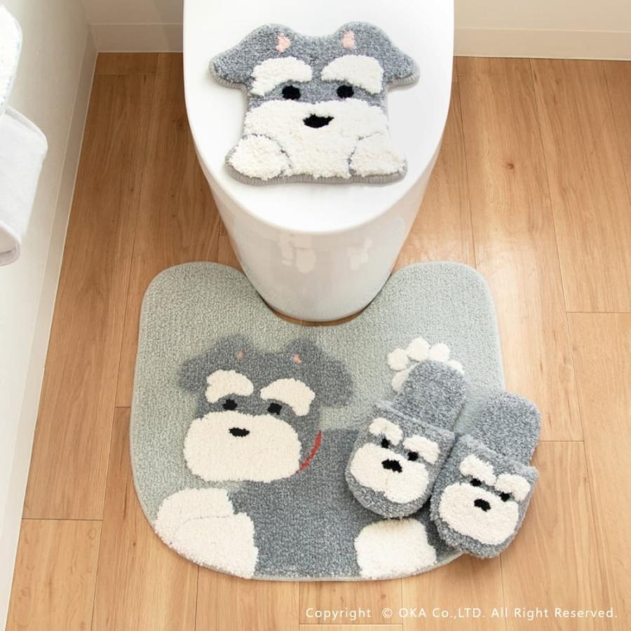 トイレマット 新品 セット 5点 ワンコ かわいい トイレ デコール 犬 トイレマット 新品 セット 5点 ワンコ かわいい トイレ デコール 犬