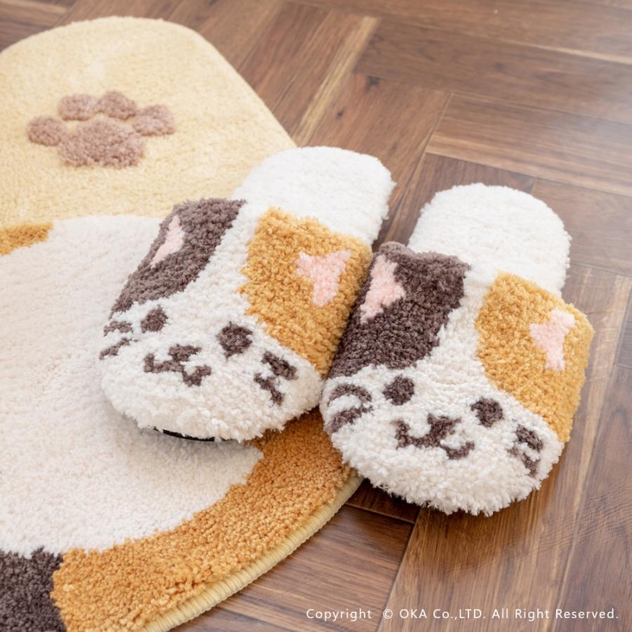 オカ トイレマットセット 5点 (約55×60cm) ファンディット アニマル