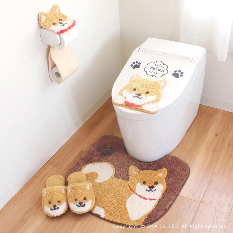 オカ トイレマットセット 5点 (約55×60cm) ファンディット アニマル
