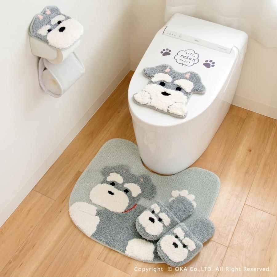 トイレ用吸水滑り止めマットぬいぐるみ便座3点セット 楽天市場】トイレマット3セット秋冬3色ふわふわ暖かい 超吸水性